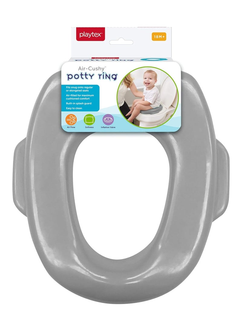 Air Cushioned Gray Potty Seat Grey