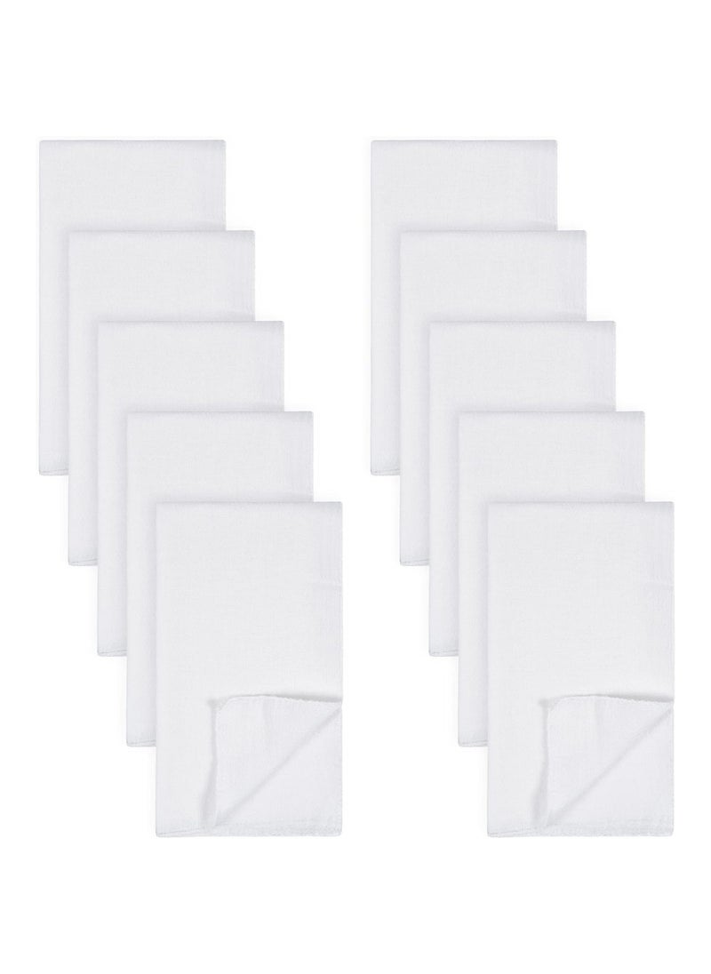 Pack Of 10 Flatfold Birdseye Diaper