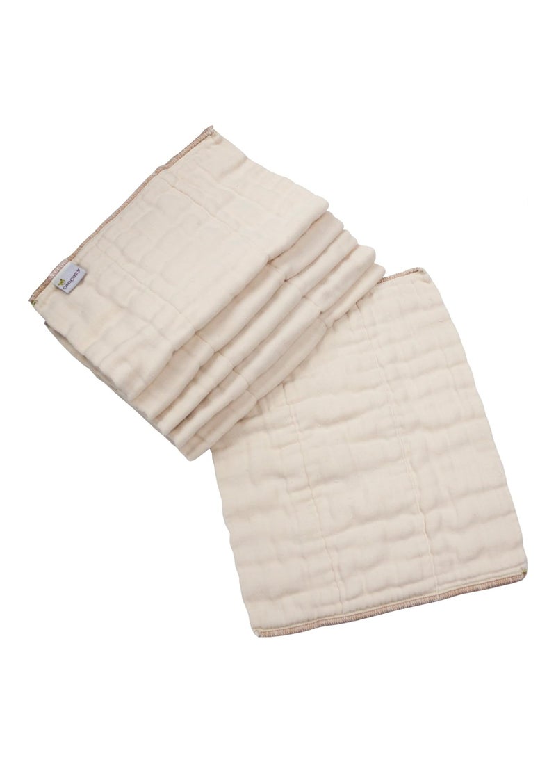 Organic Cotton Prefold Cloth Diapers, Small, 4 X 8 X 4 Inch, 7-15 lbs