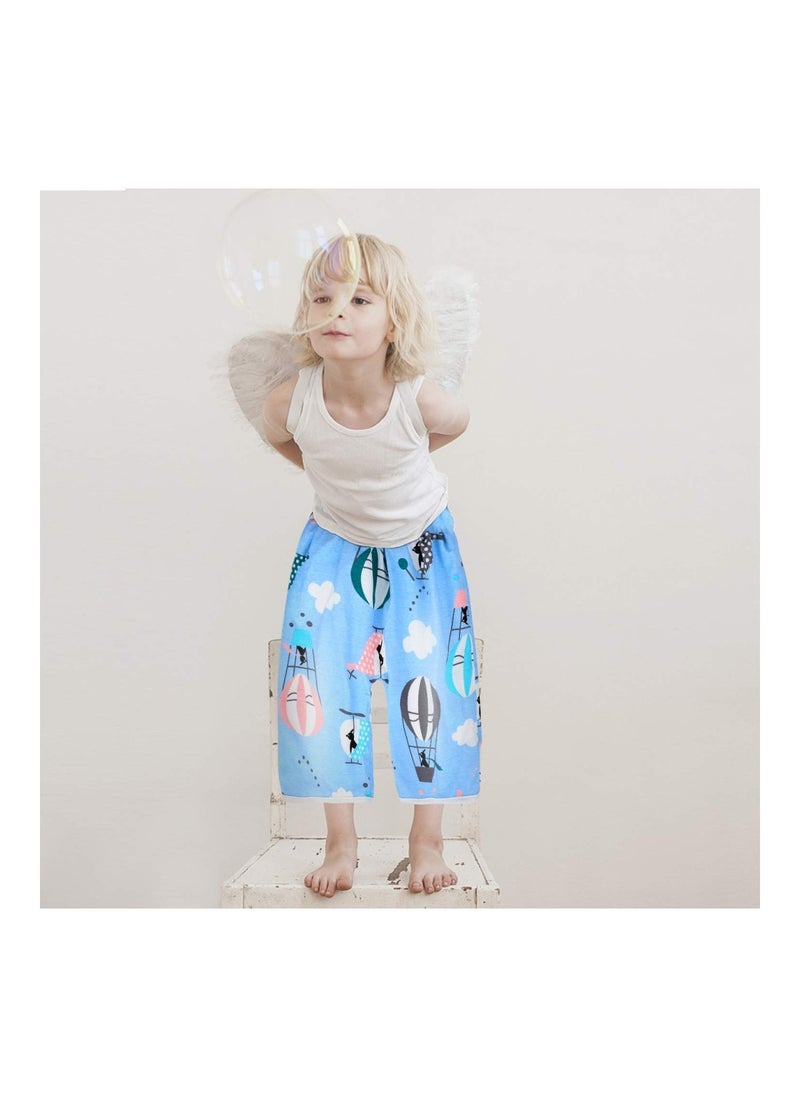 2 Packs Waterproof Diaper Pants Potty Training Cloth Diaper Pants for Baby Boy and Girl Night Time Pink