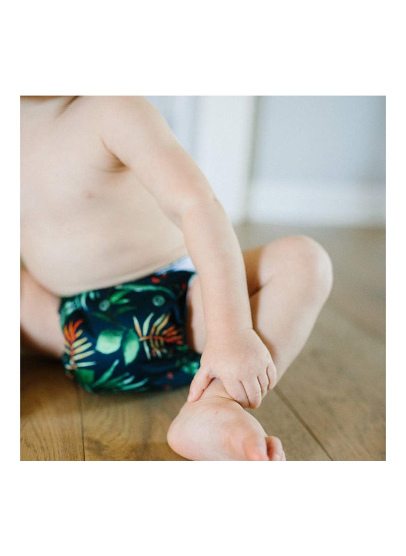 Pack Of 4 Pocket Diapers With 4 Bamboo Inserts