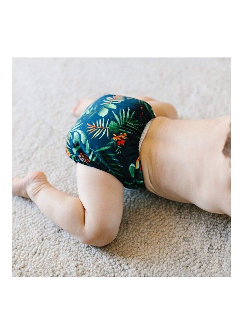 Pack Of 4 Pocket Diapers With 4 Bamboo Inserts
