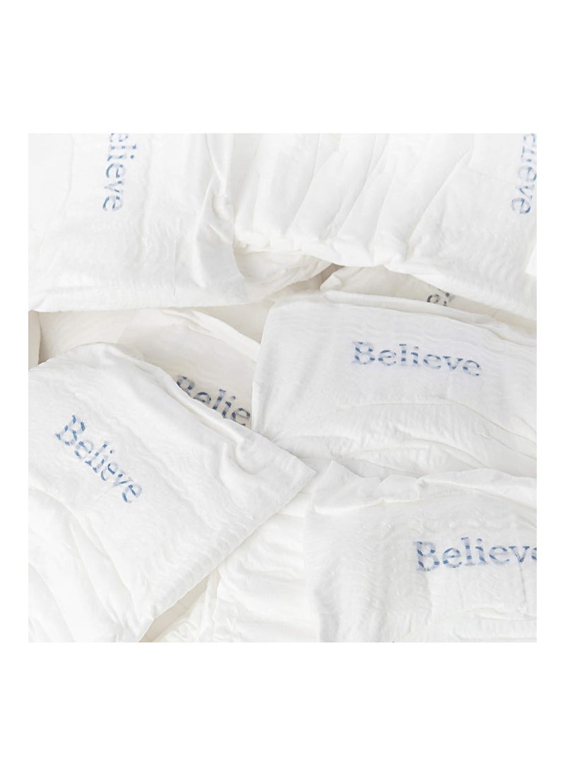 Believe Diapers Size Newborn (<10Lbs) Viscose Bamboo Diapers 36 Count - Natural Baby Diaper, Chemical Free and Fragrance Free Natural Diaper for Sensitive Skin, Super Absorbent with Leak Protection