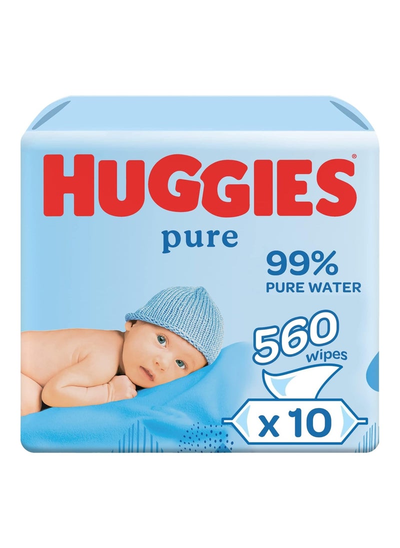 Pack Of 560 Wipes Baby wipes, 56S X 10