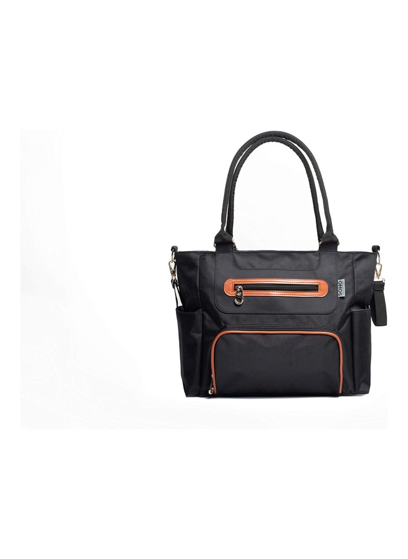 Grand Central Station Diaper Bag 7Pc Black