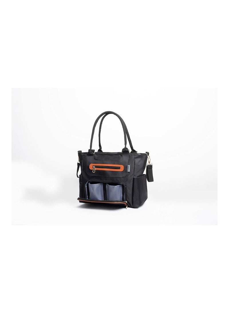 Grand Central Station Diaper Bag 7Pc Black