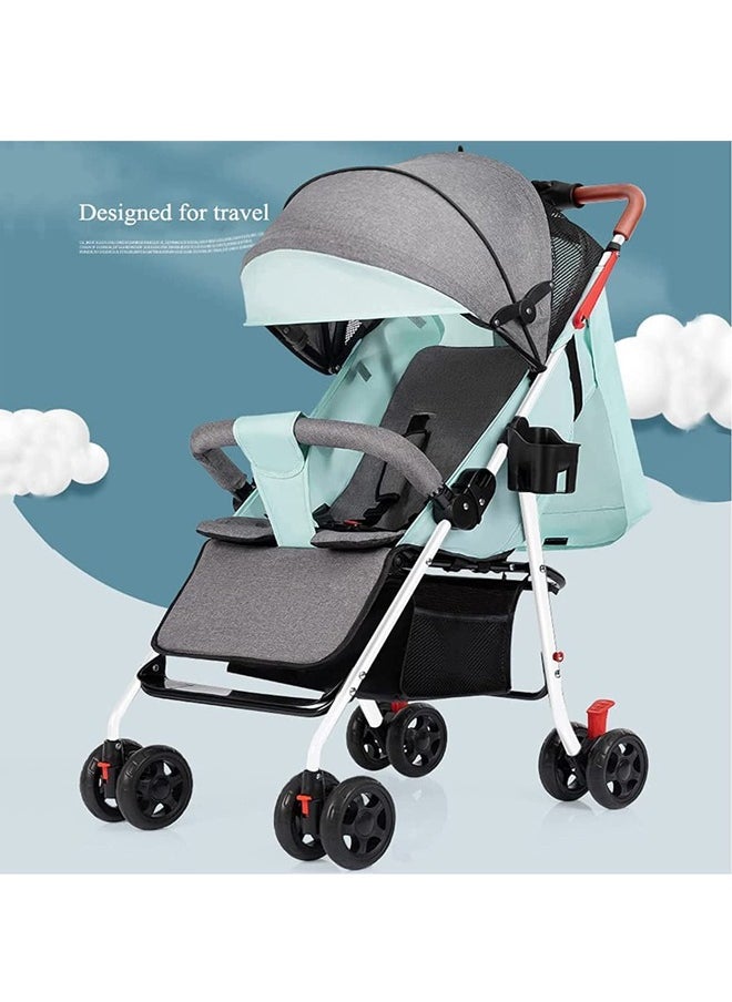 Light Weight Fold Strollers, Safety Comfortable Strollers with Extra Storage and Sunshade Canopy Stroller, Pram Push Chair Suitable for Newborn Babies Travel Strollers (6-36 Months)