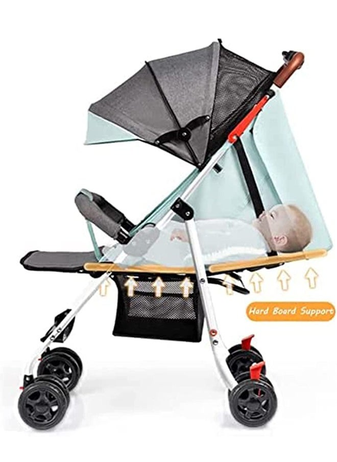 Light Weight Fold Strollers, Safety Comfortable Strollers with Extra Storage and Sunshade Canopy Stroller, Pram Push Chair Suitable for Newborn Babies Travel Strollers (6-36 Months)