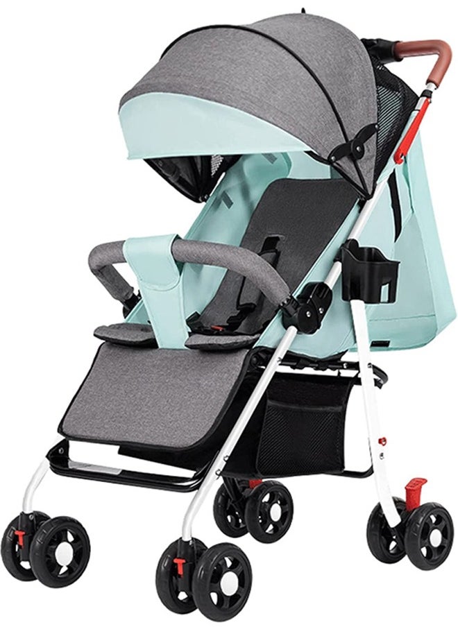 Light Weight Fold Strollers, Safety Comfortable Strollers with Extra Storage and Sunshade Canopy Stroller, Pram Push Chair Suitable for Newborn Babies Travel Strollers (6-36 Months)