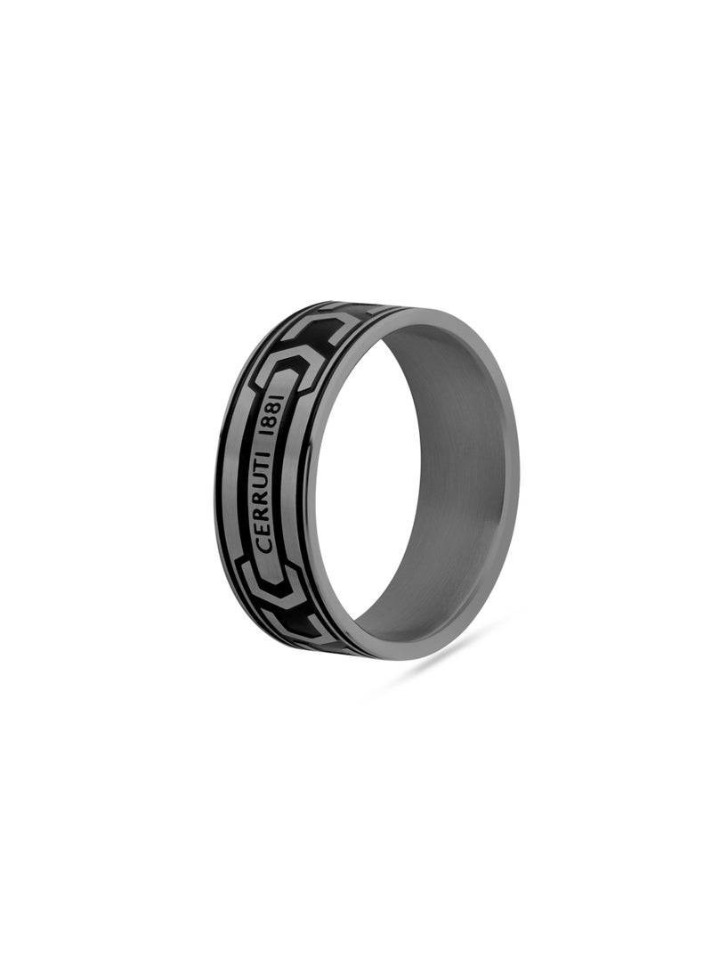 Bold Black Finger Ring For Men 64