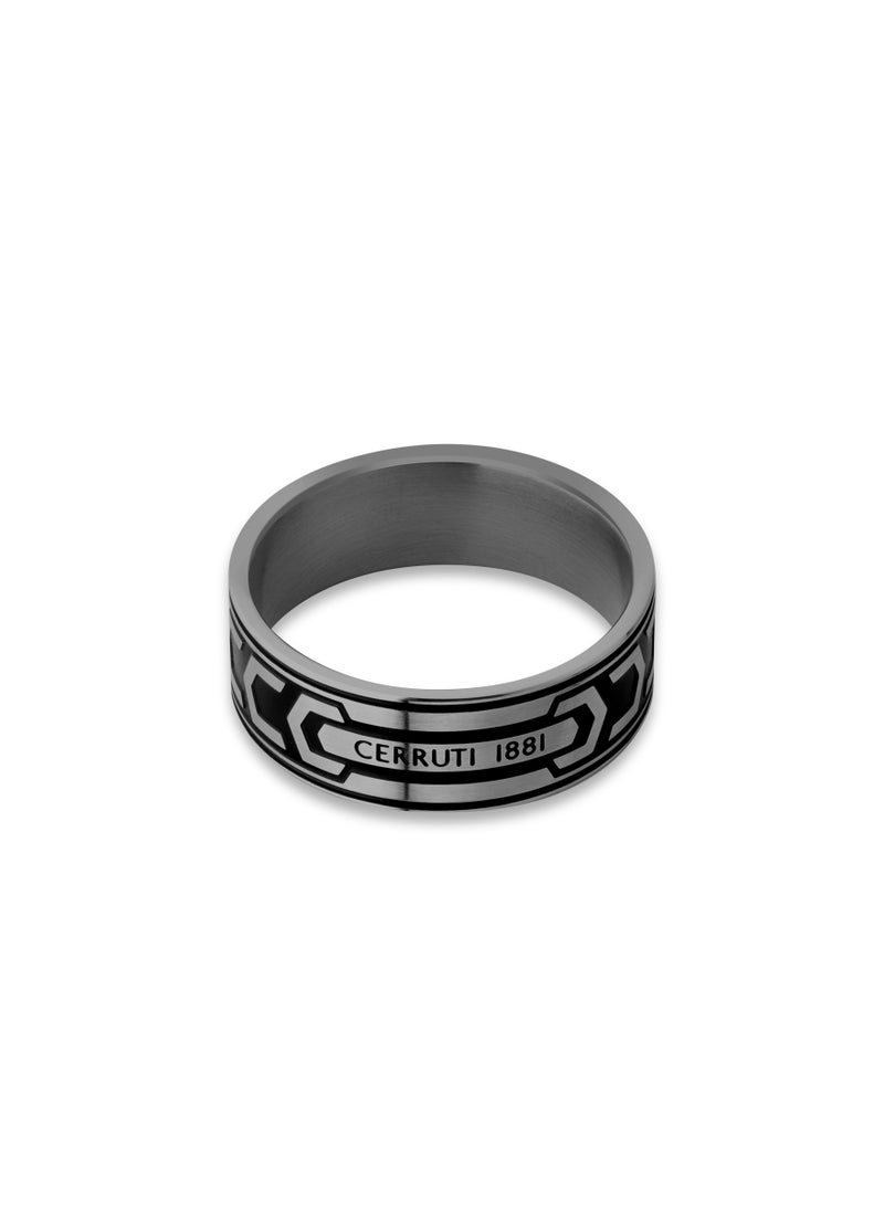 Cerruti 1881 Bold Black Finger Ring For Men 60