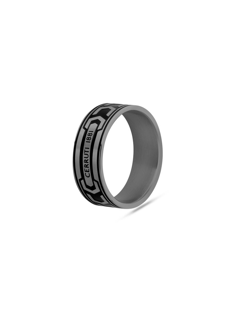 Cerruti 1881 Bold Black Finger Ring For Men 60