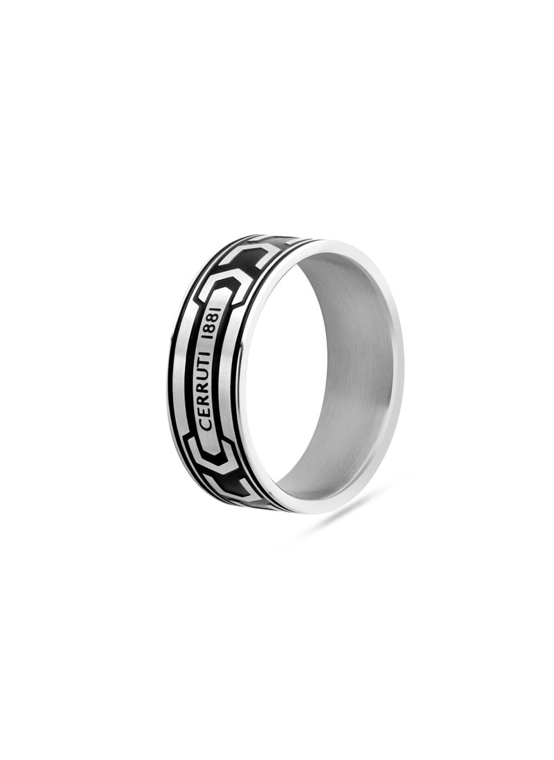 Cerruti 1881 Bold Black Finger Ring For Men 64