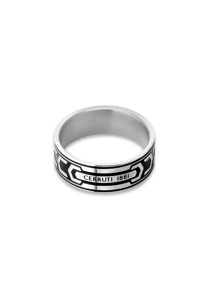 Cerruti 1881 Bold Black Finger Ring For Men 60