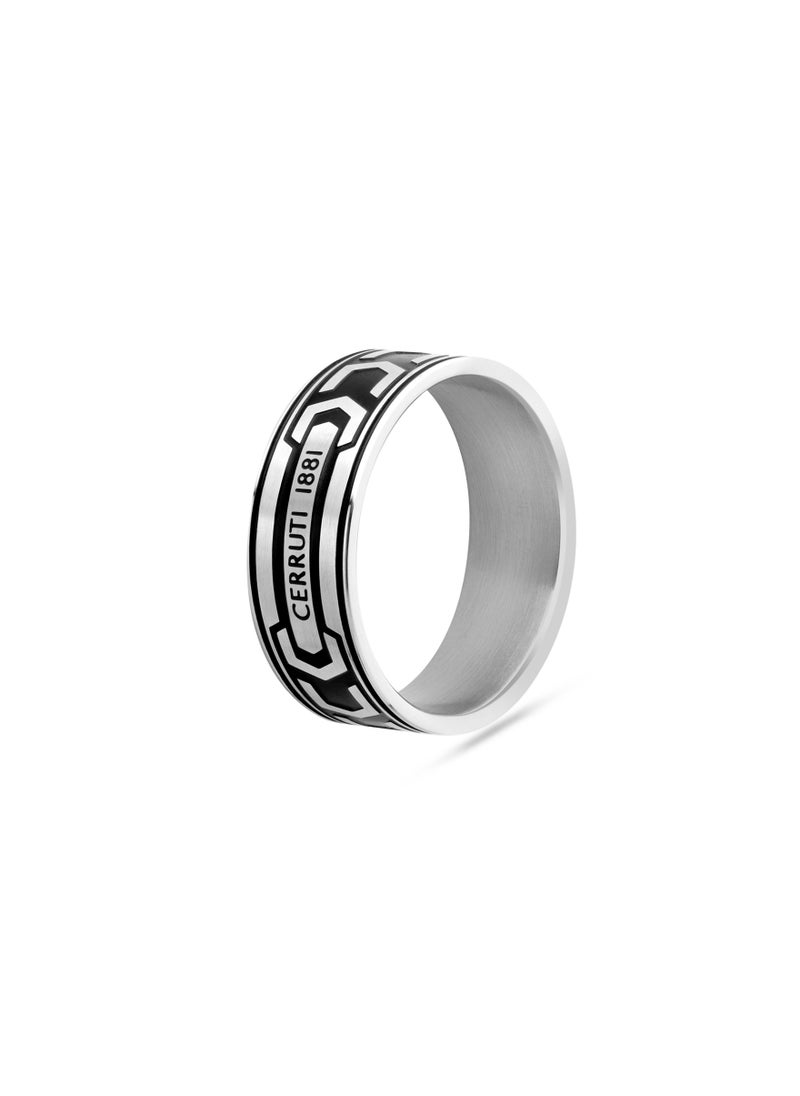 Cerruti 1881 Bold Black Finger Ring For Men 62