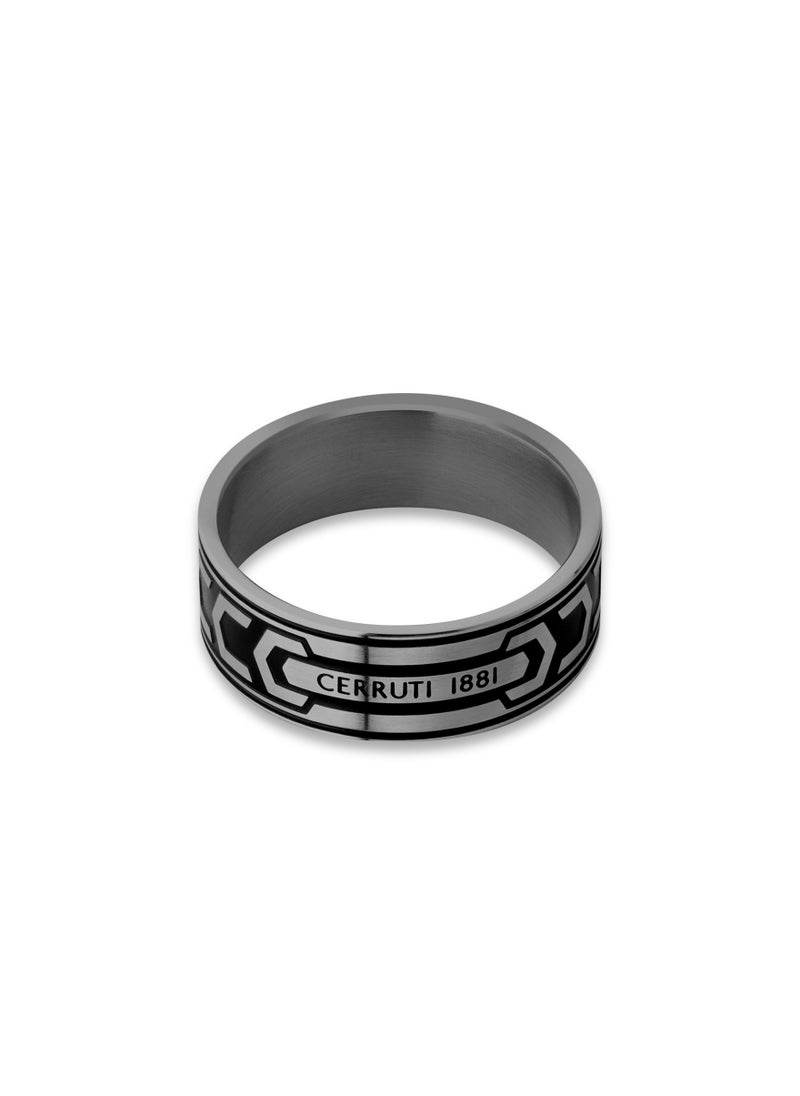 Cerruti 1881 Bold Black Finger Ring For Men 62