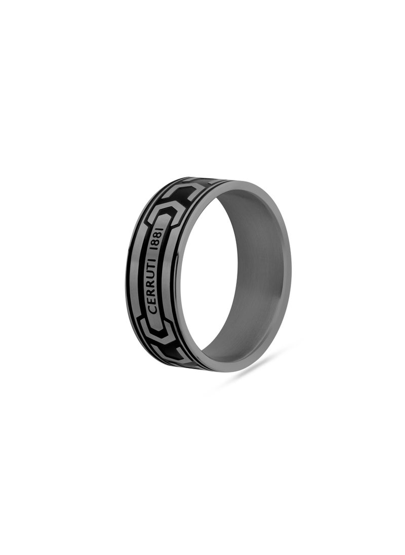 Bold Black Finger Ring For Men 62