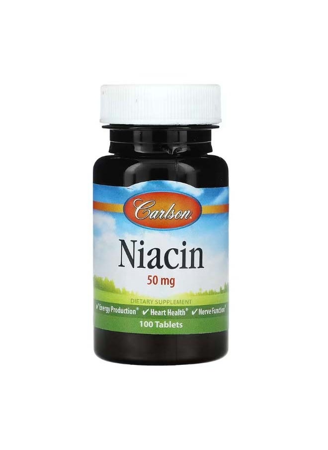 Niacin 50 mg  100 Tablets