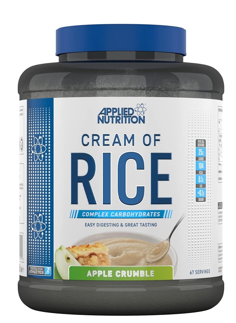 Cream Of Rice, Apple Crumble Flavor, 2Kg, 67 Serving