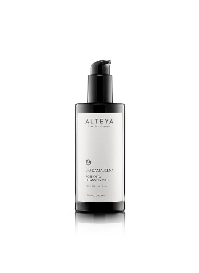 Organics Cleansing Milk Certified Organic Skin Care 6.8 Fl Oz/200 Ml Bio Damascena Award-Winning Face Cleanser With Organic Bulgarian Rose Oil Purifying, Balancing And Moisturizing