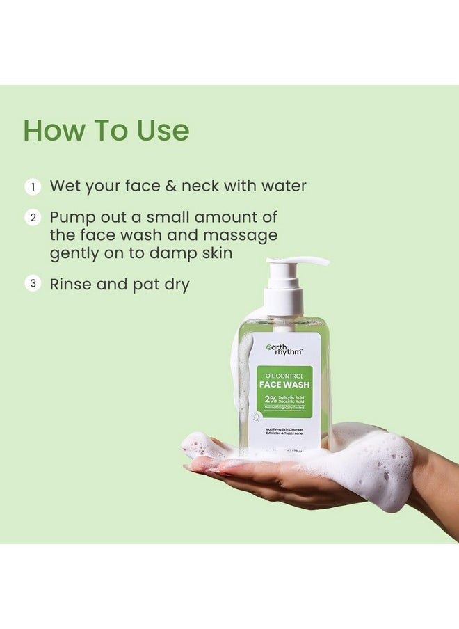 2% Salicylic Acid Face Wash For Oily And Acne Prone Skin, Anti Acne Face Cleanser | Men & Women - 150Ml