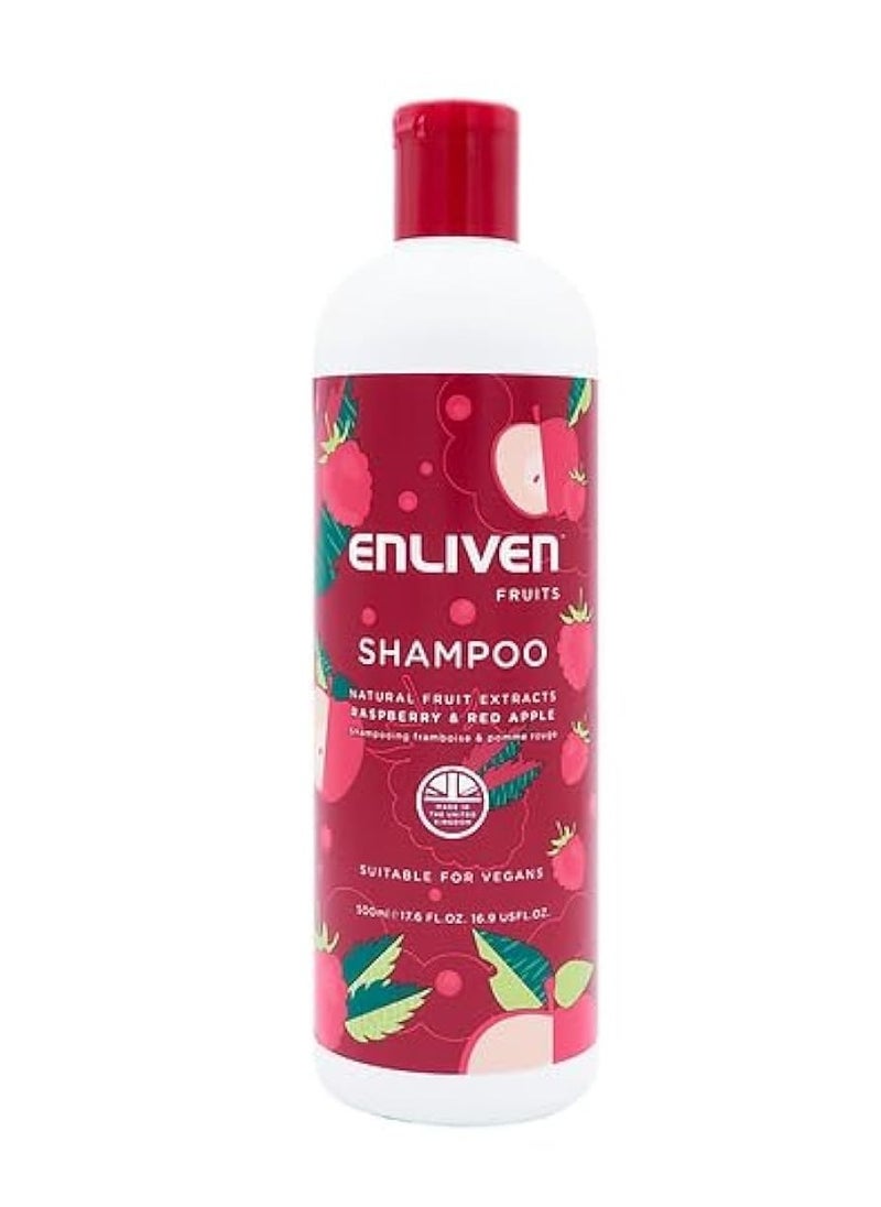 Fruit Extracts Shampoo 500ml Raspberry and Red Apple