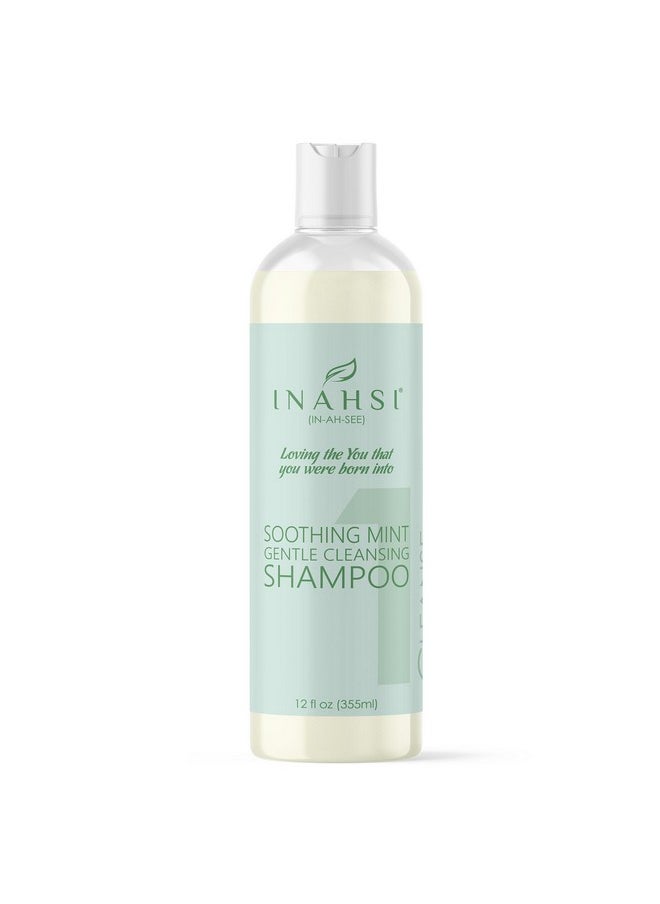 Soothing Mint Gentle Cleansing Shampoo | Hair Shampoo For Men, Women, Or Kids With Curly Hair | Hair Products For Naturally Curly Hair 12 Oz | Made In The Usa