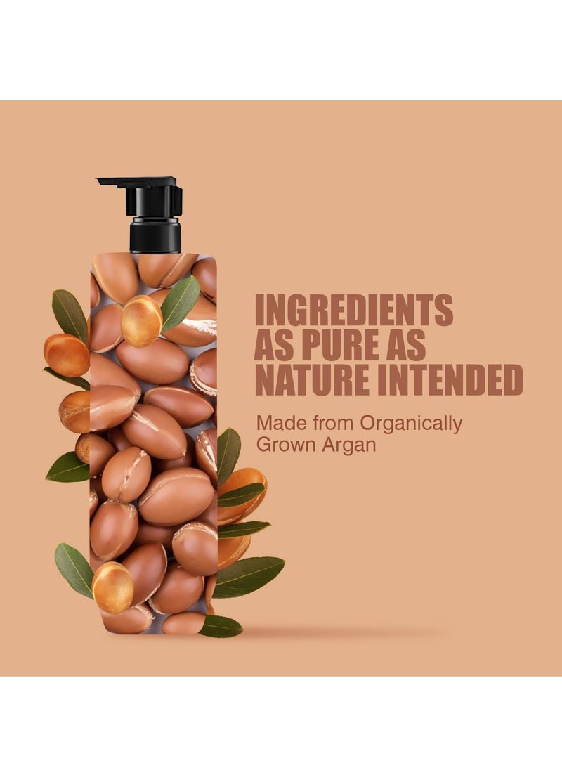 Kesh King Organics Argan Shampoo for shiny smooth and frizz free hair, paraben & sulphate free ayurvedic formula, 300ml