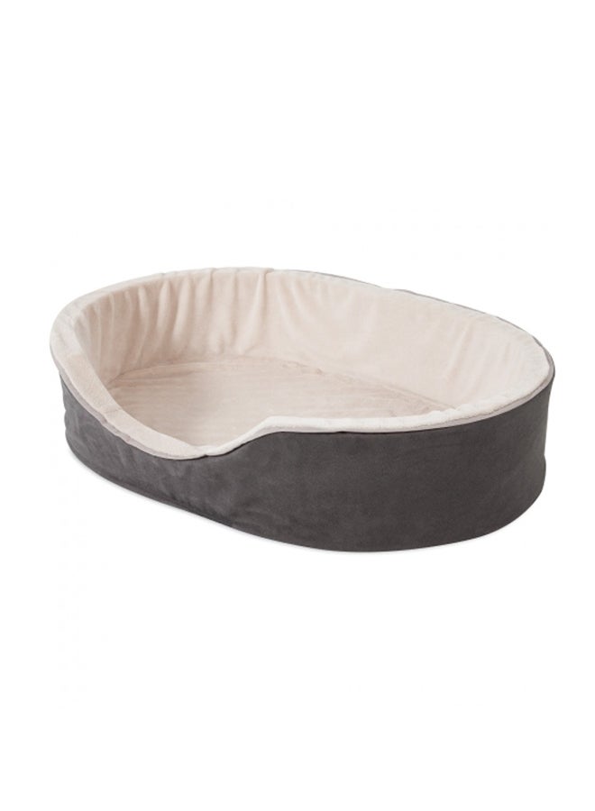 Aspen Pet Lounger Bed Brown 23 x 17 x 7inch