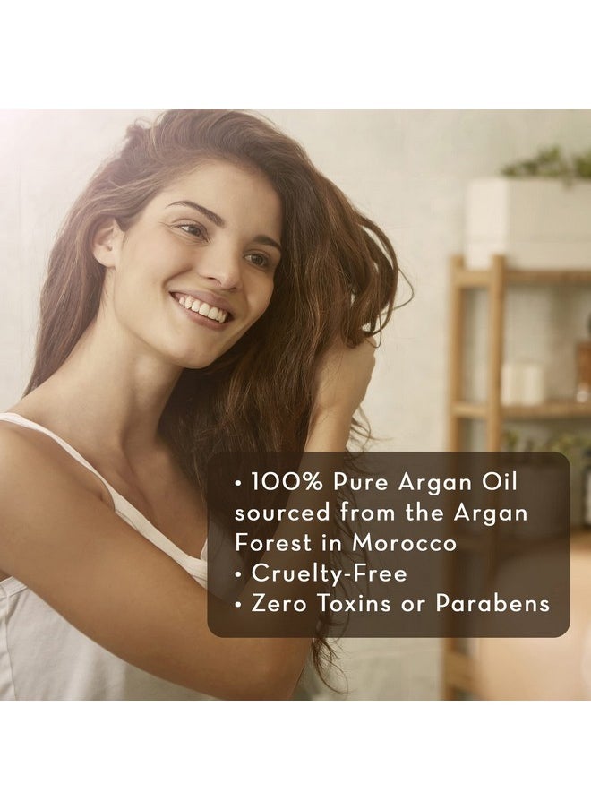 Argan Oil For Skin And Face, 4 Fl Oz - Cold Pressed, Light, Pure Argan Oil For Hair - Aceite De Argan