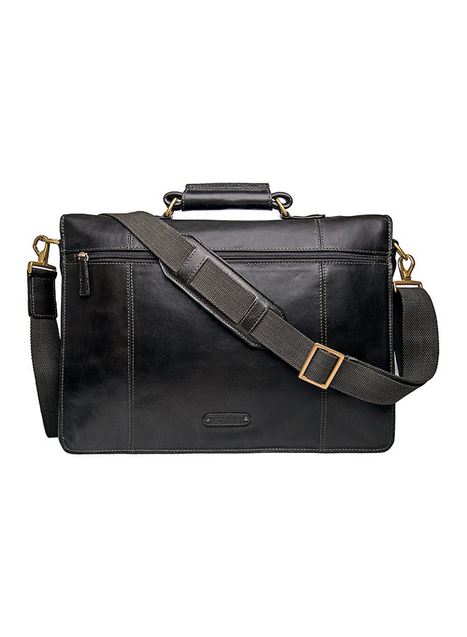 Parker 03 Leather Briefcase Black