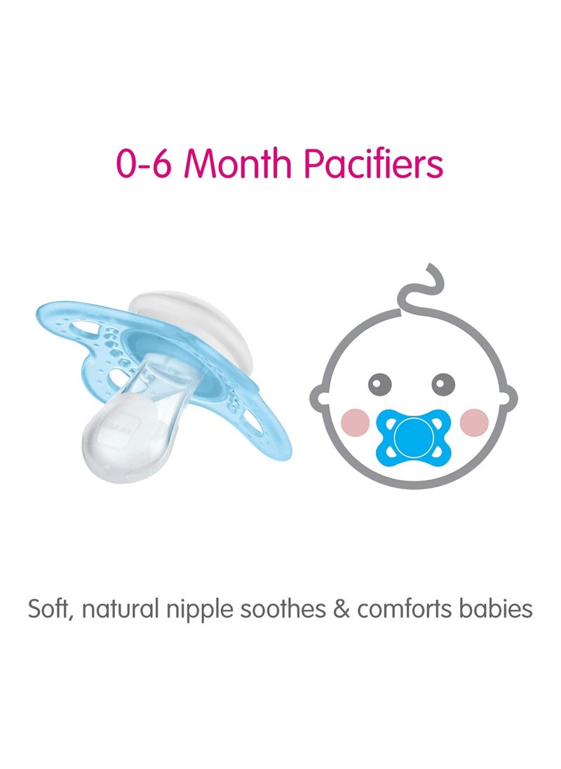 Pack Of 3 Variety Pack Baby Pacifie, 0-6 Months, Boy