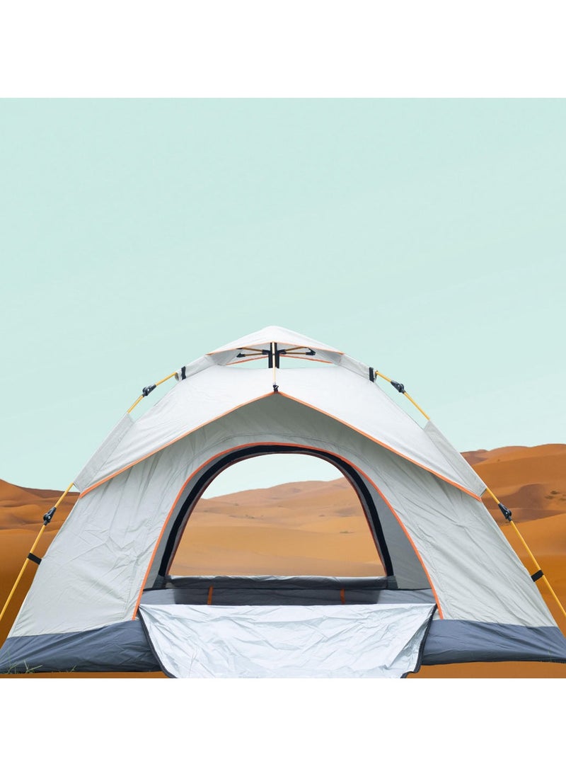 GT-4 Camping Tent 3 to 4 People / Travel and Outdoor Hiking and Camping Tent - Biege