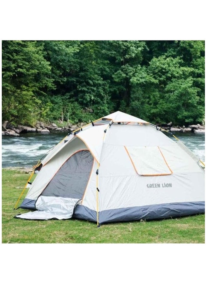 GT-4 Camping Tent 3 to 4 People / Travel and Outdoor Hiking and Camping Tent - Biege