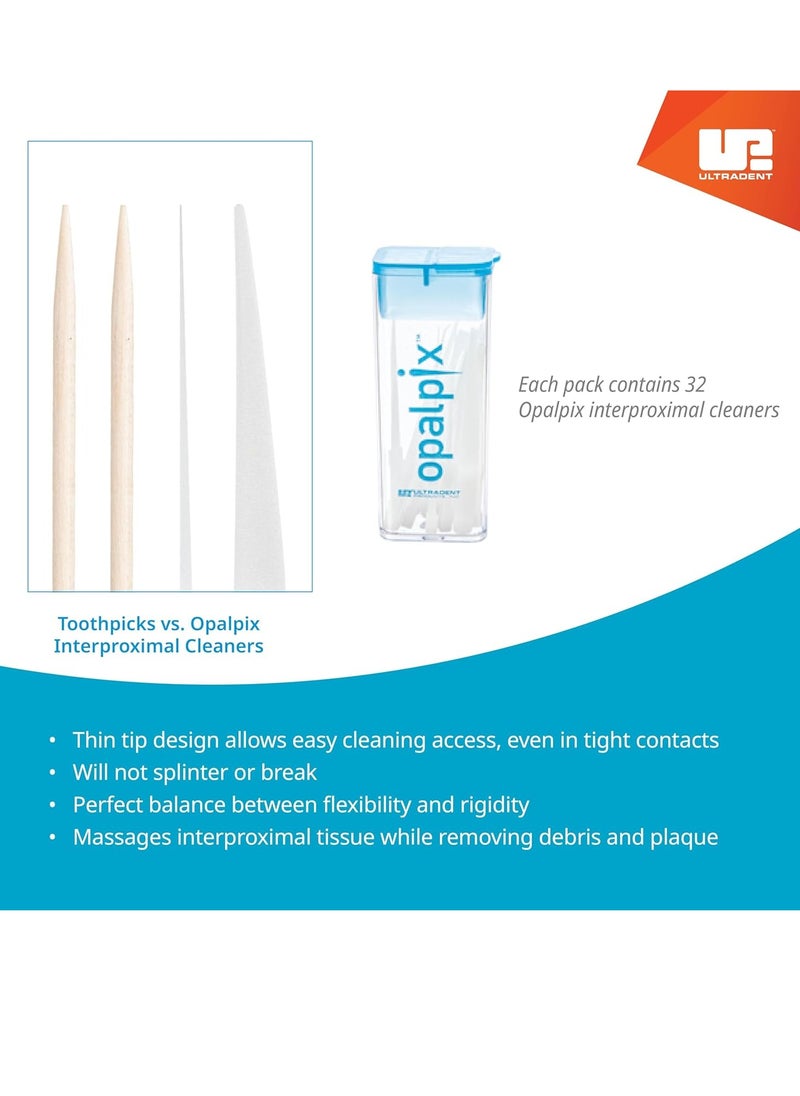 Opalpix Dental Picks (6 Pack) 32ct per Pack Toothpicks Opalescence Teeth Products Plastic Tooth Dental Pick Oral Care Soft Gum 5590-6