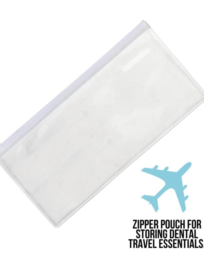 Gum Stimulator - Rubber Tip Gingival Stimulator Dental Tools, Gum Soft Picks Massager with Travel Zipper Pouch- 3 Pack Total