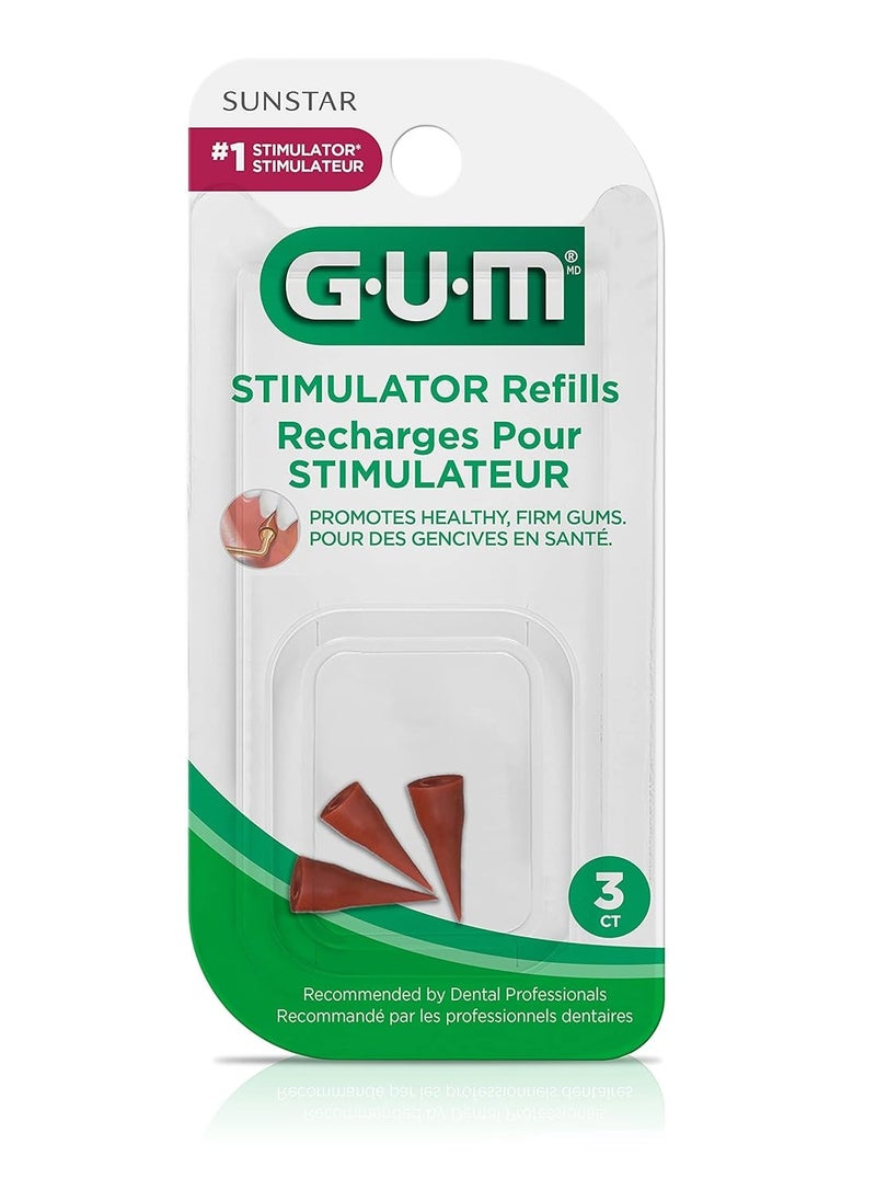 G-u-m Stimulator Refills, 3 Ea (Pack of 4) by GUM