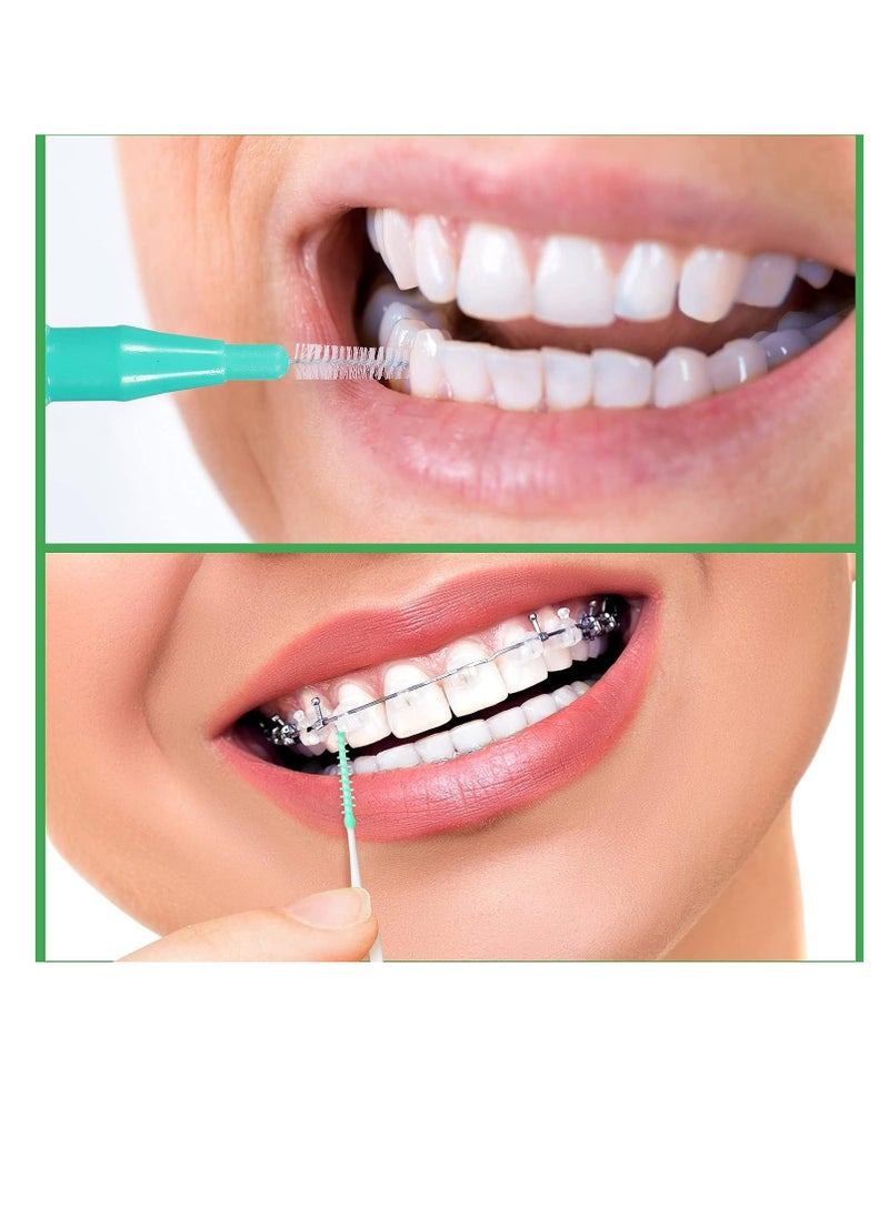 350 Pieces Interdental Brush Tooth Floss Tooth Cleaning Tool Toothpick Dental Tooth Flossing Head Oral Dental Flosser Teeth Soft Dental Picks Refill Dental Flosser Toothpick Cleaners (Mixed Color)