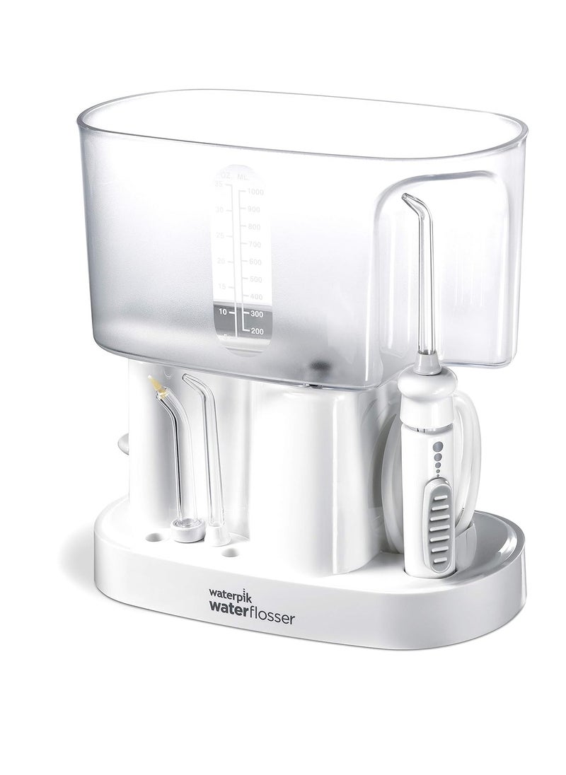 Waterpik Classic Professional Water Flosser, Electric Power With 6 Settings, 3 Flossing Tips, ADA Accepted, White WP-72