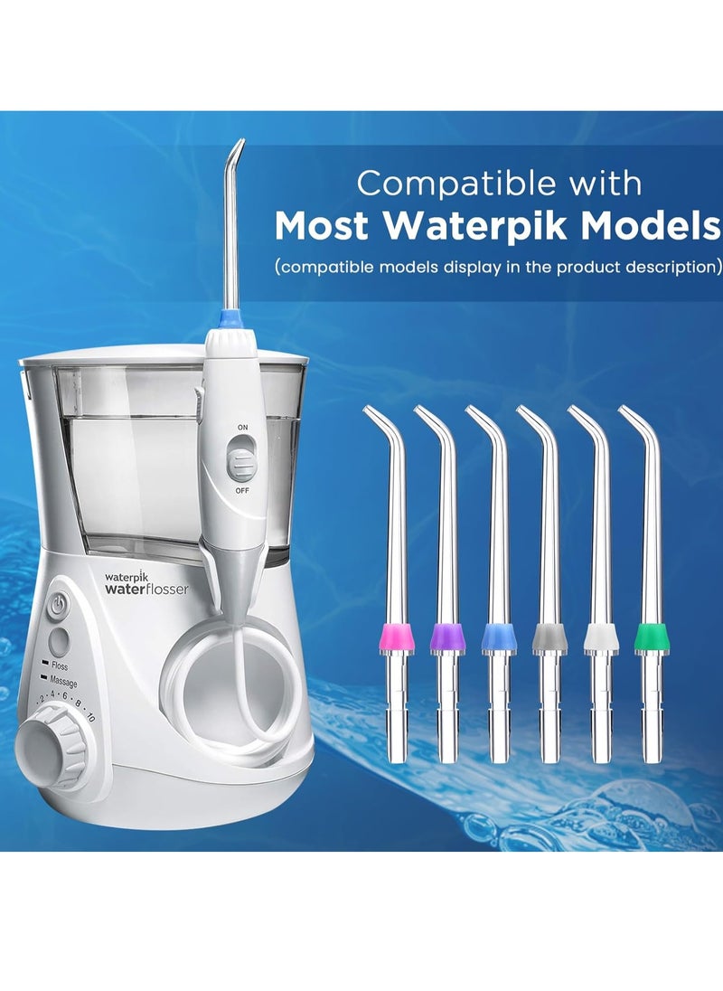 for Waterpik Replacement Heads, Replacement Tips for Water Flosser, Suitable for Waterpik Accessories Replacement Tips, for JT-100E(6 Classic Jet Tips)