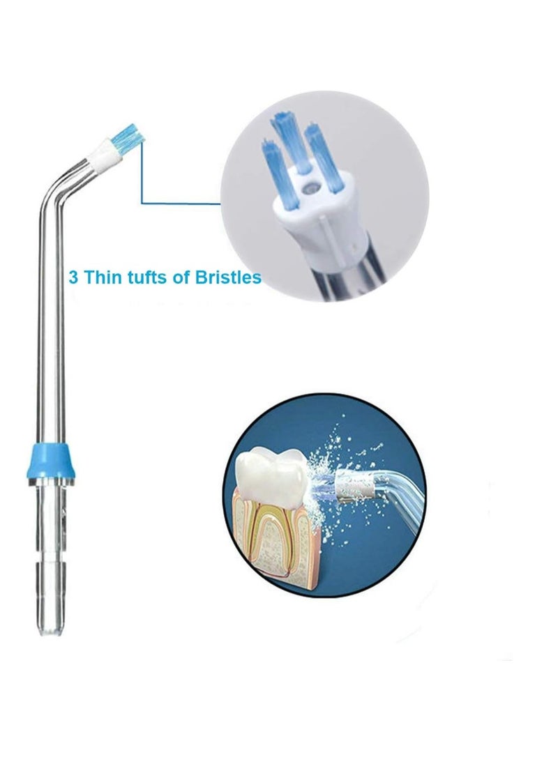 Plaque Seeker Replacement Tips Compatible with Waterpik Water Flossers and Other Brand Oral Irrigators, Water Flosser Tip Replacement, Plaque Remove Brisles Tips(4-Pack)
