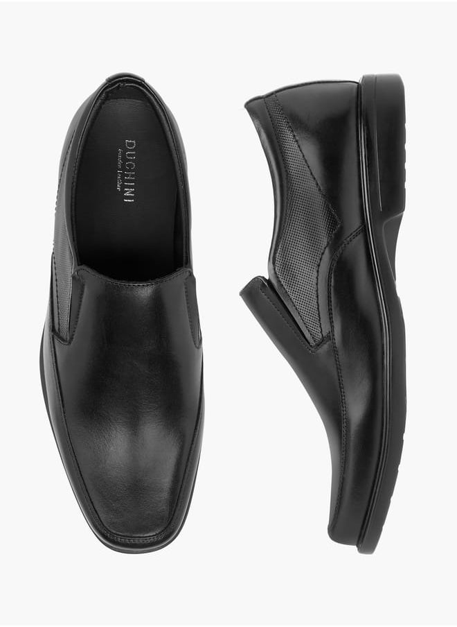 Mens Panelled Slip-On Loafers