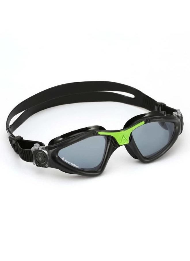 Aquasphere Unisex's Kayenne Swimming Goggle, Black & Green/Dark Lens, One Size …