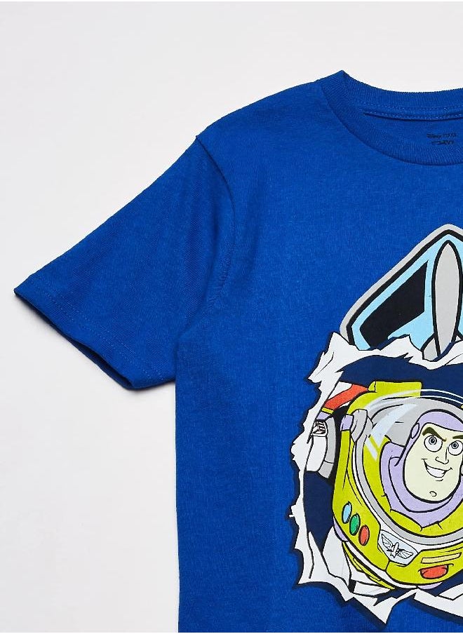 Disney baby boys Buzz Lightyear Tee movie and tv fan t shirts, Royal, 3T US