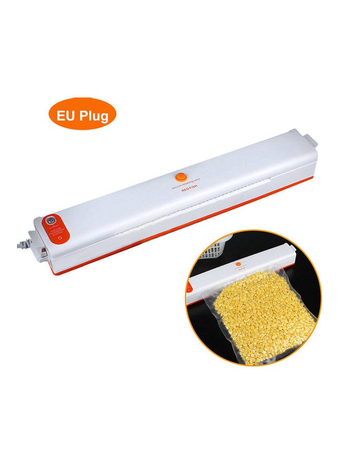 A C220 V 100W Full- Automatic Electric Vacuum Film Sealer Packaging Machine Vacuum Packer Included 10 Pocket White 38.00 x 6.00 x 10.00cm