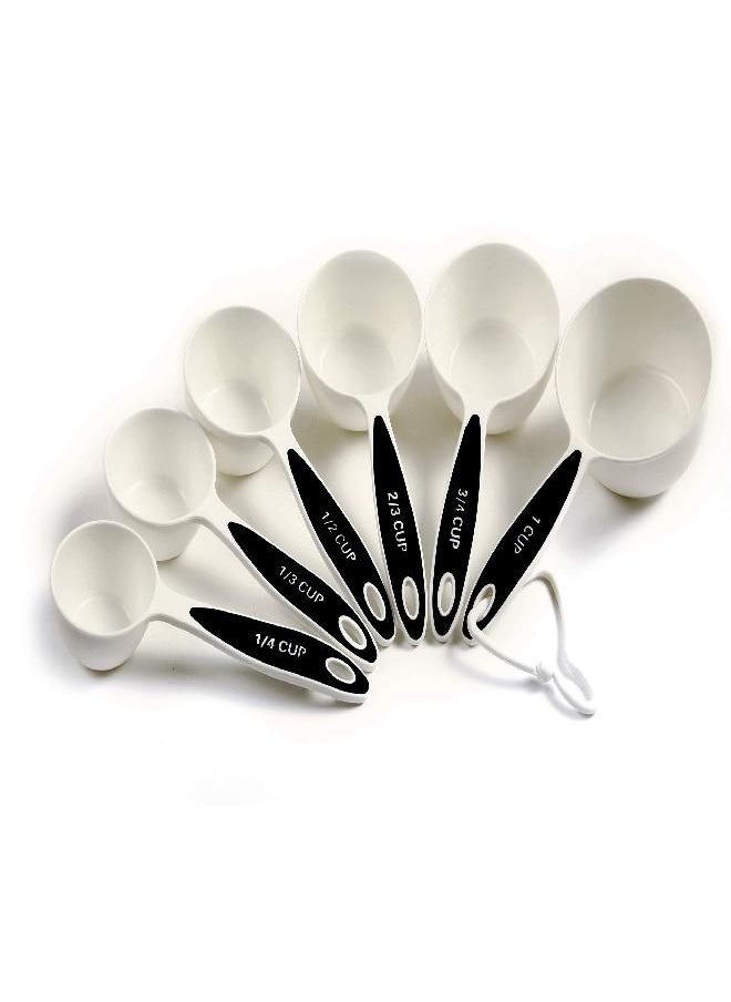 Norpro Grip-Ez Measuring Cup Set Of 6 New Bpa Free Plastic Comfortable Grip, White