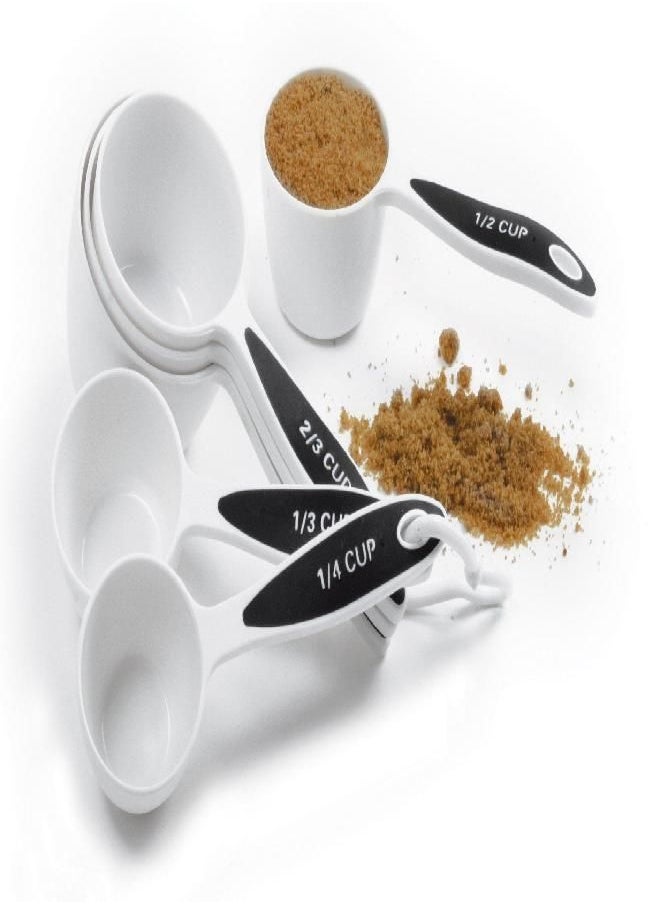 Norpro Grip-Ez Measuring Cup Set Of 6 New Bpa Free Plastic Comfortable Grip, White