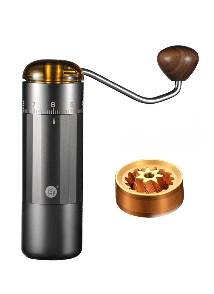 zeroHero Z5 Manual Coffee Grinder with Dual Functionality, 100 Grind Settings, CNC Titanium Burrs, Aluminium Alloy Body – Perfect for Espresso & Pour-Over, 20g Capacity – Available in Grey & Green