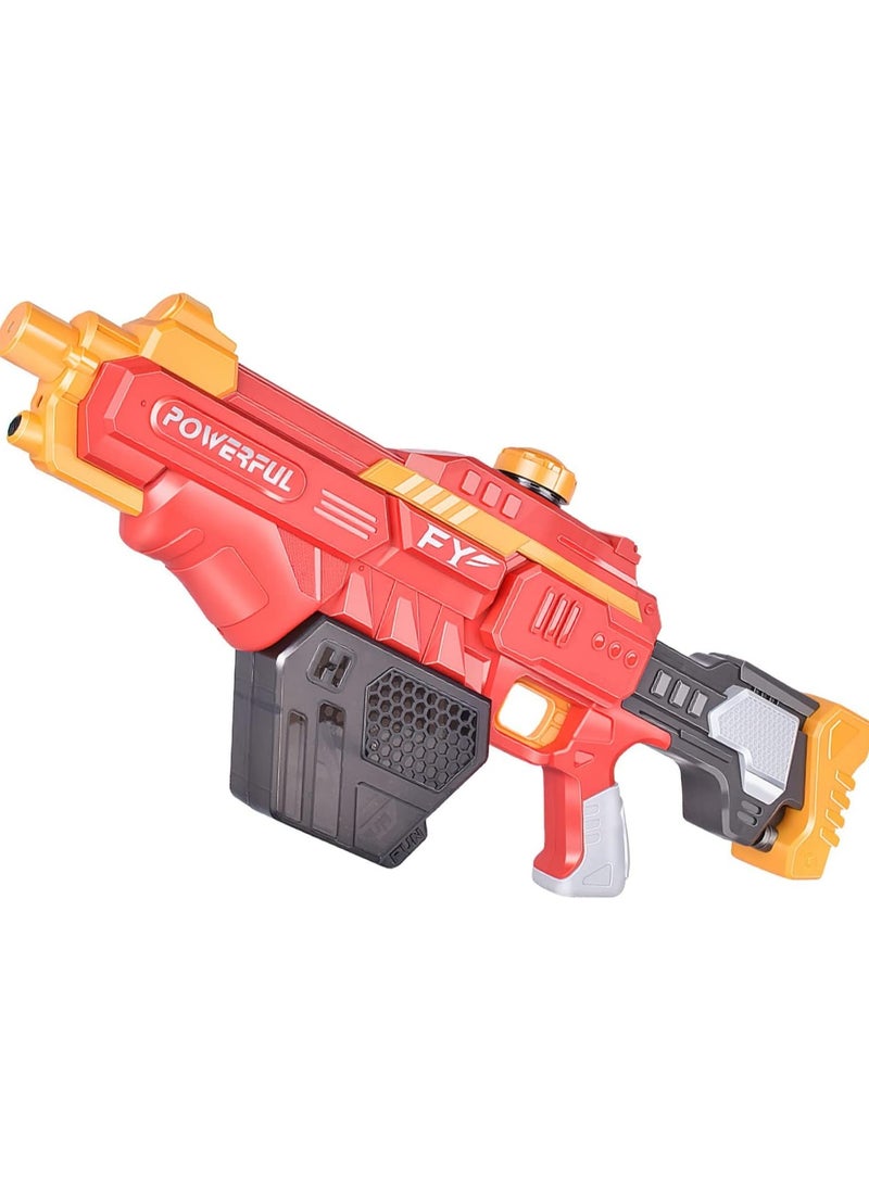 Electric Water Gun - Range 32 FT, High Capacity Automatic Water Gun, Summer Outdoor Beach and Pool Party Water Guns Toy for Kids Adults (Red+680CC)