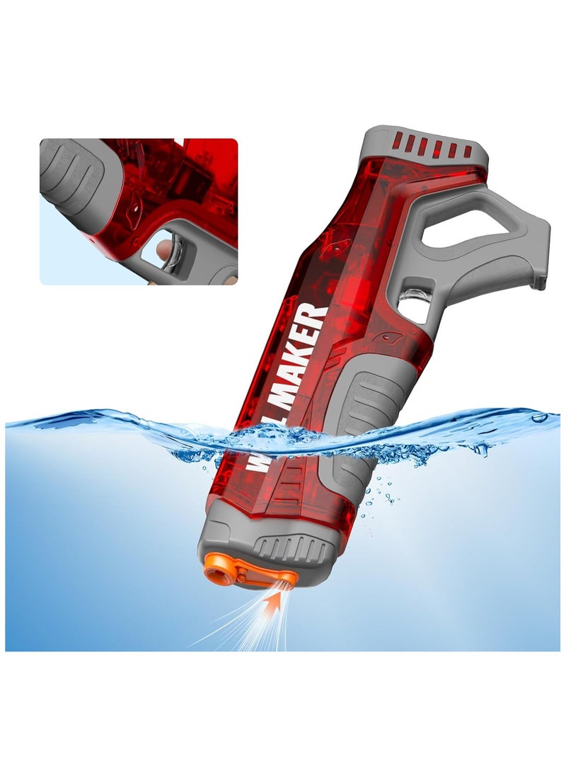 Electric Water Gun Auto Suction Squirt Gun,Poweful Water Guns Large Capacity IP67 Waterproof, Water Gun Adults/Kids (2 Batteries ）